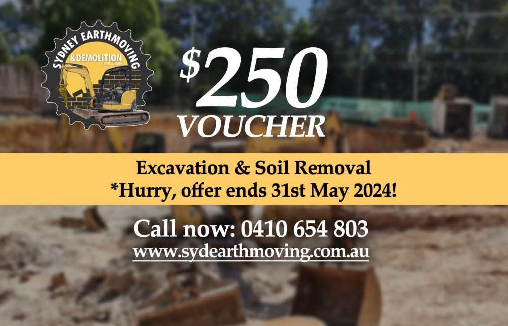 $250 voucher for excavation and soil removal